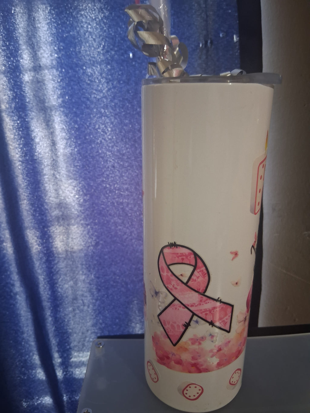 Pink foot ball Cancer  awareness  cup