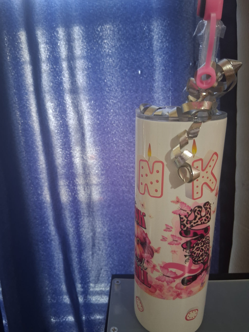 Pink foot ball Cancer  awareness  cup
